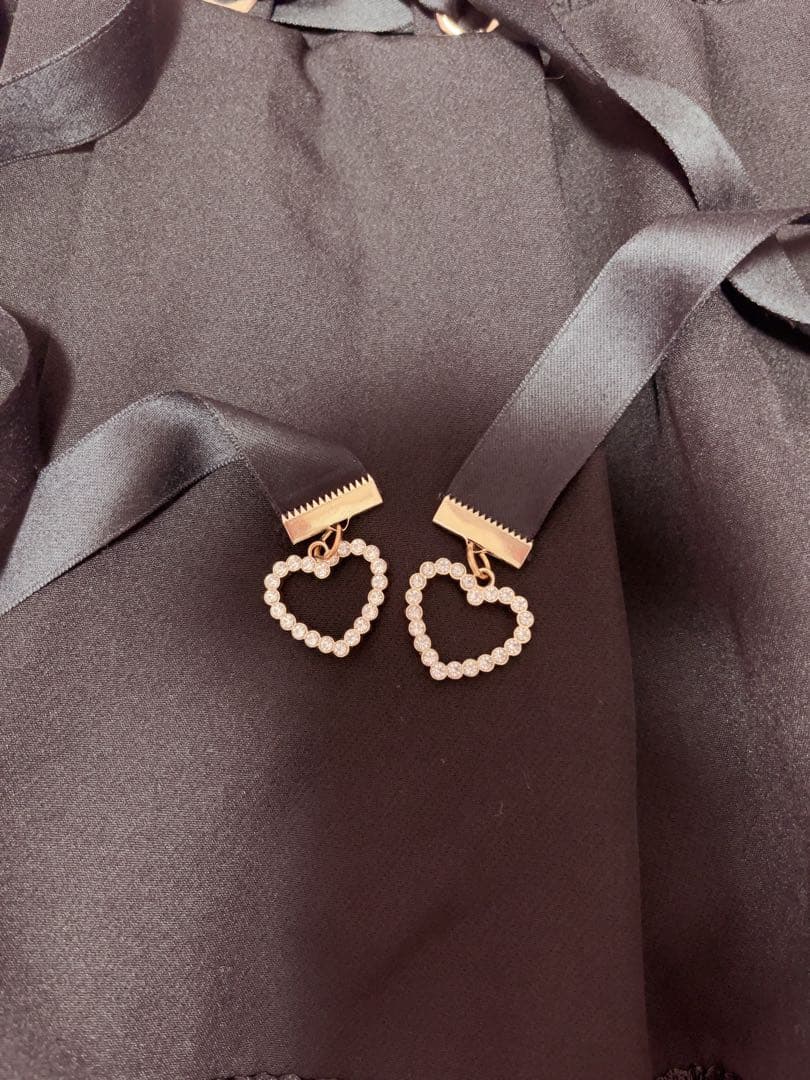 ♡ LIZ LISA 2連リボンベルトスカパン　ブラック ♡