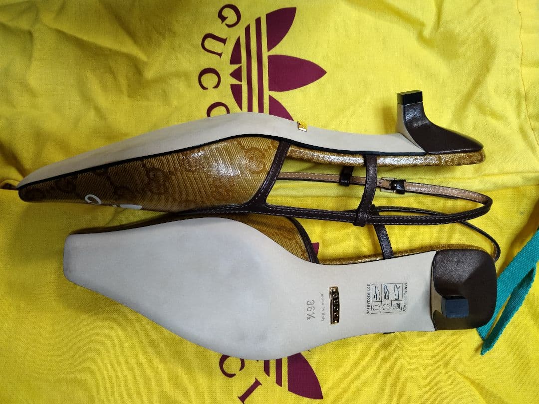 【新品】グッチ GUCCI × アディダス コラボ ヒール ミュール パンプス