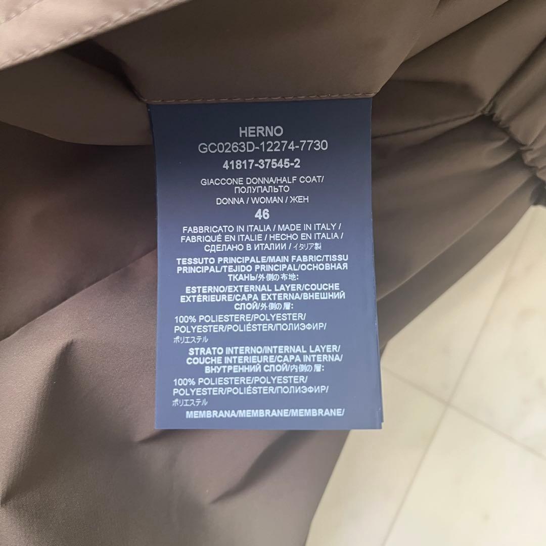 未使用美品♡ヘルノ ナイロンコート モッズコート ロング フード カーキ 46
