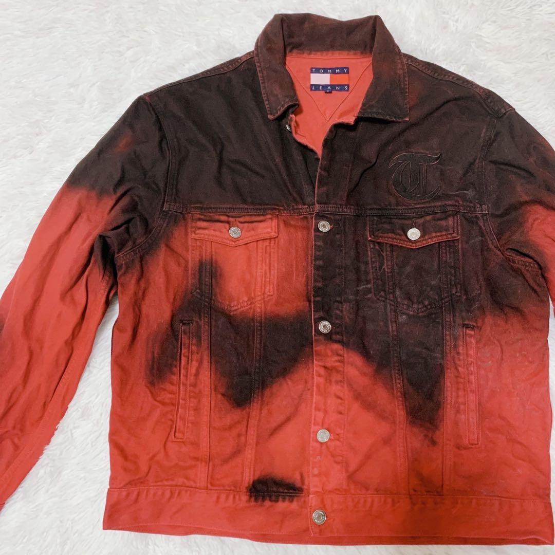 トミーヒルフィガー ガーメントダイ デニム トラッカージャケット Mサイズ