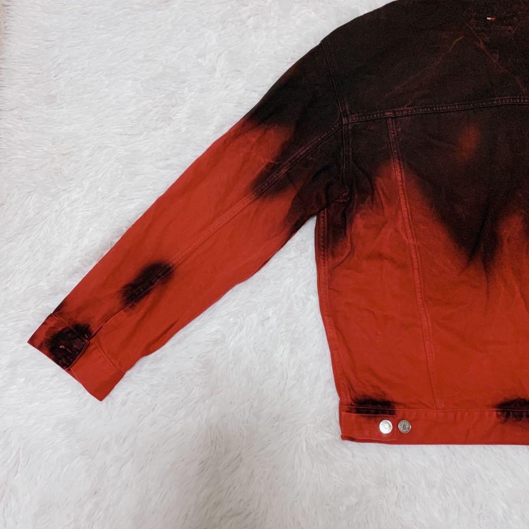 トミーヒルフィガー ガーメントダイ デニム トラッカージャケット Mサイズ