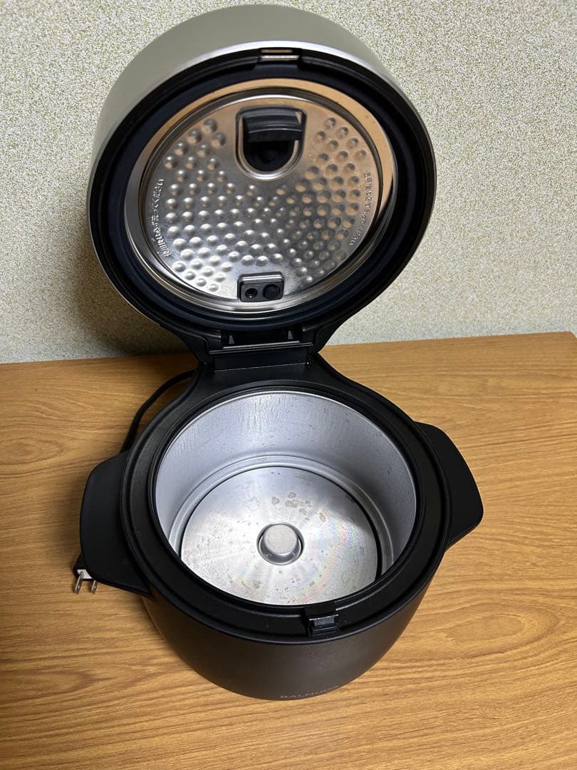 バルミューダ　電気炊飯器　 3合炊き K03A-BK ブラック