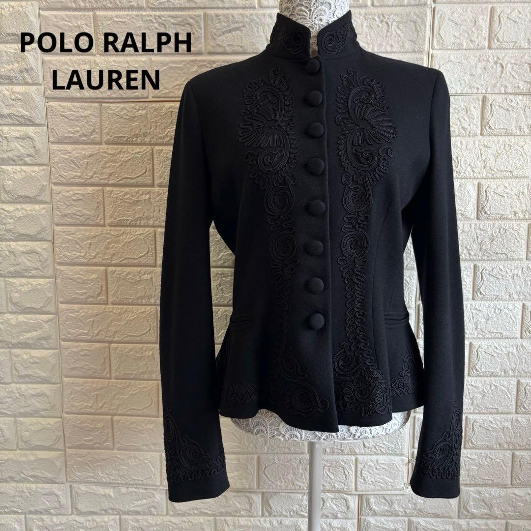 POLO RALPH LAUREN ジャケット ペプラム ウール×シルク 高級