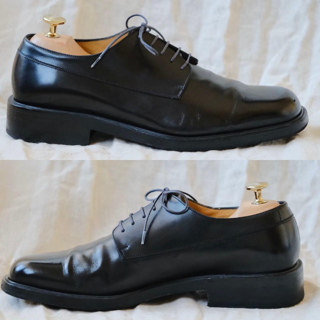 Salvatore FerragamoスクエアプレーントゥSTANFORD黒75