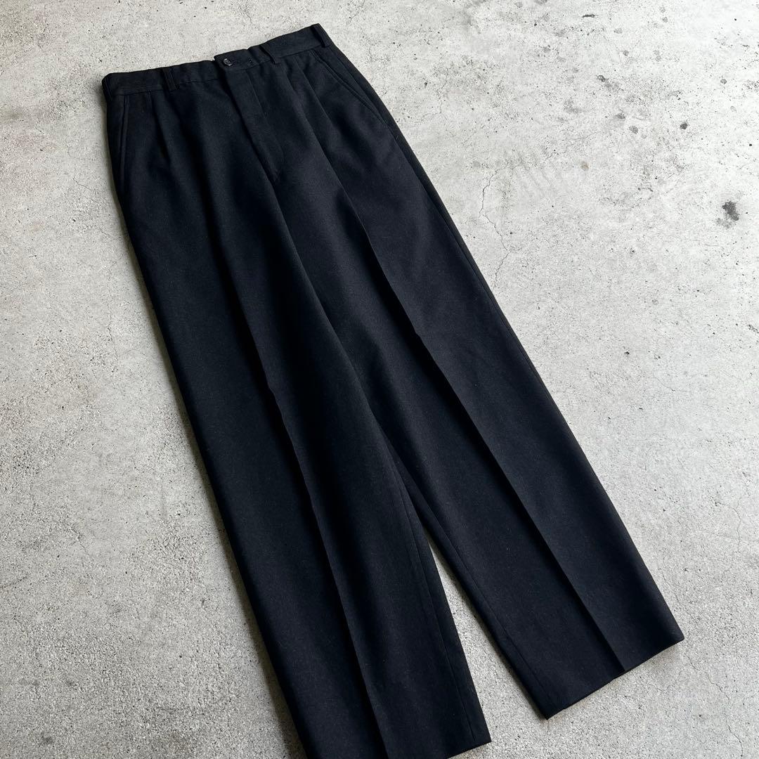 90's コムデギャルソンオム 田中オム ウールスラックス ブラック