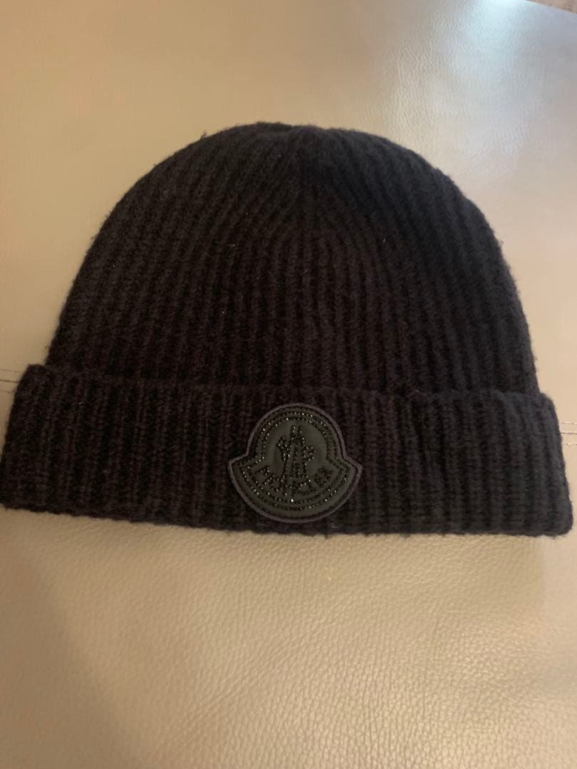 【未使用】【限定セール】MONCLER ブラック ニット帽