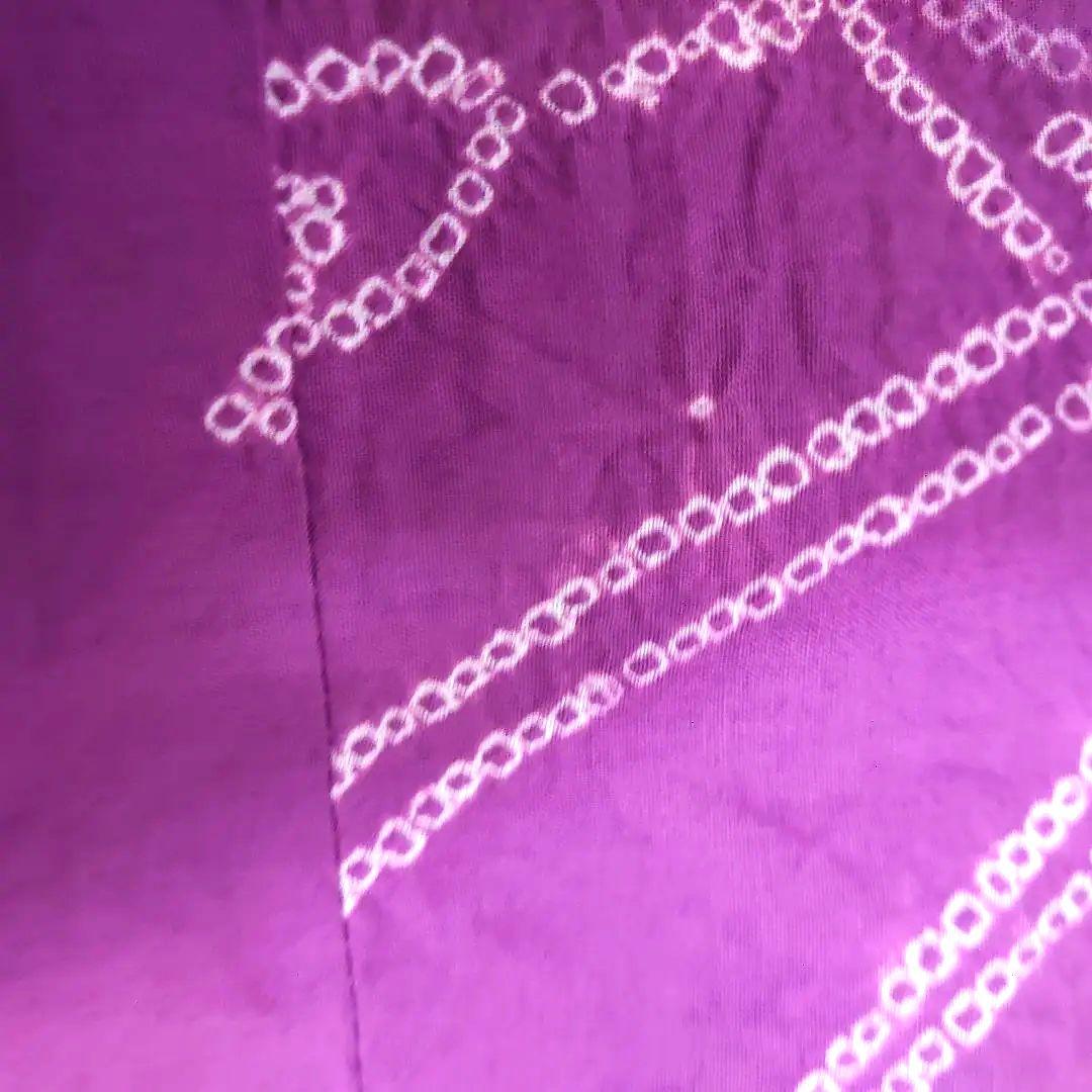 【有松鳴海絞】有松絞り浴衣 深紫 菖蒲 身丈163cm裄丈67cm