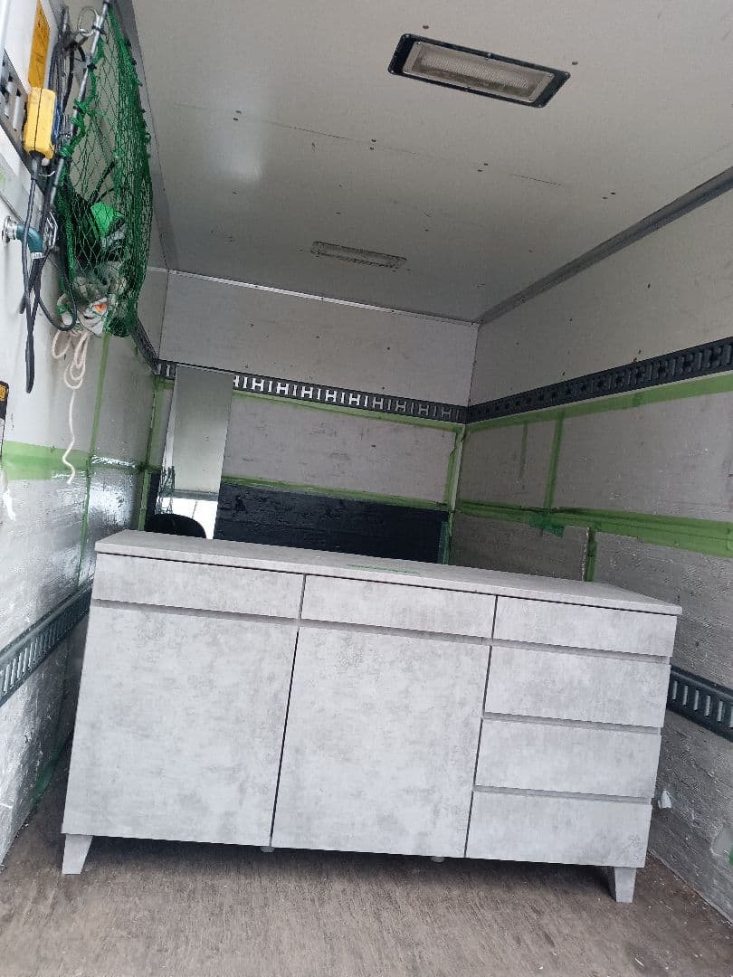 SHO 様大阪配送込リヨン サイドボード 120 (コンクリートグレー)