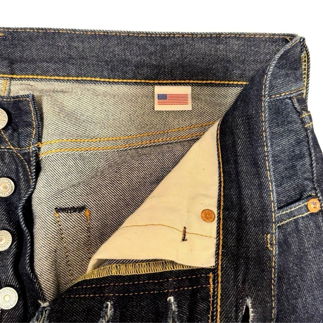 極美品USA製 501 リーバイス 赤耳 セルビッジ W32 デニム 5244