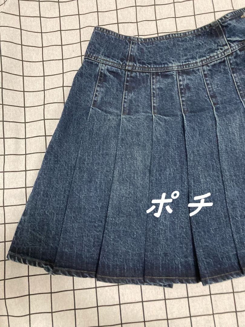 Coyseio デニム プリーツスカート フレア