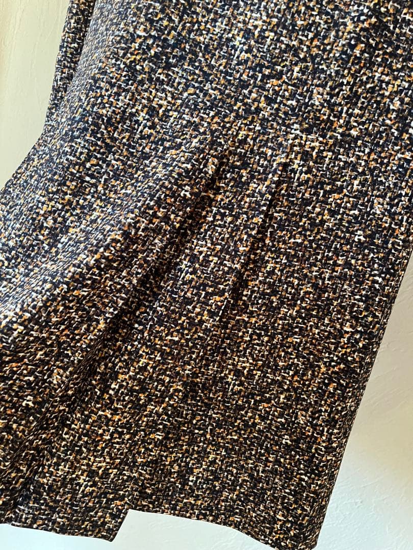 【美品】MaxMara Vネック 七分袖 ワンピース