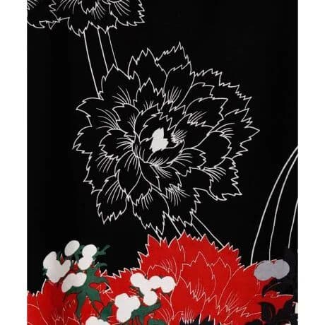 【カヤ】錦秋　ならい　ワンピース　冬　ワンピ　マキシ丈　着物　和柄　漢服