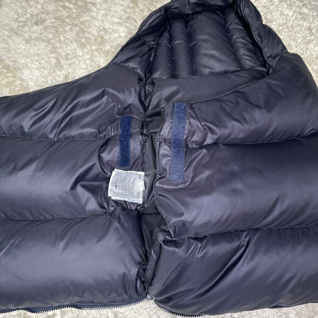 【美品】モンクレール おくるみ ダウン ベビー ネイビー 防寒