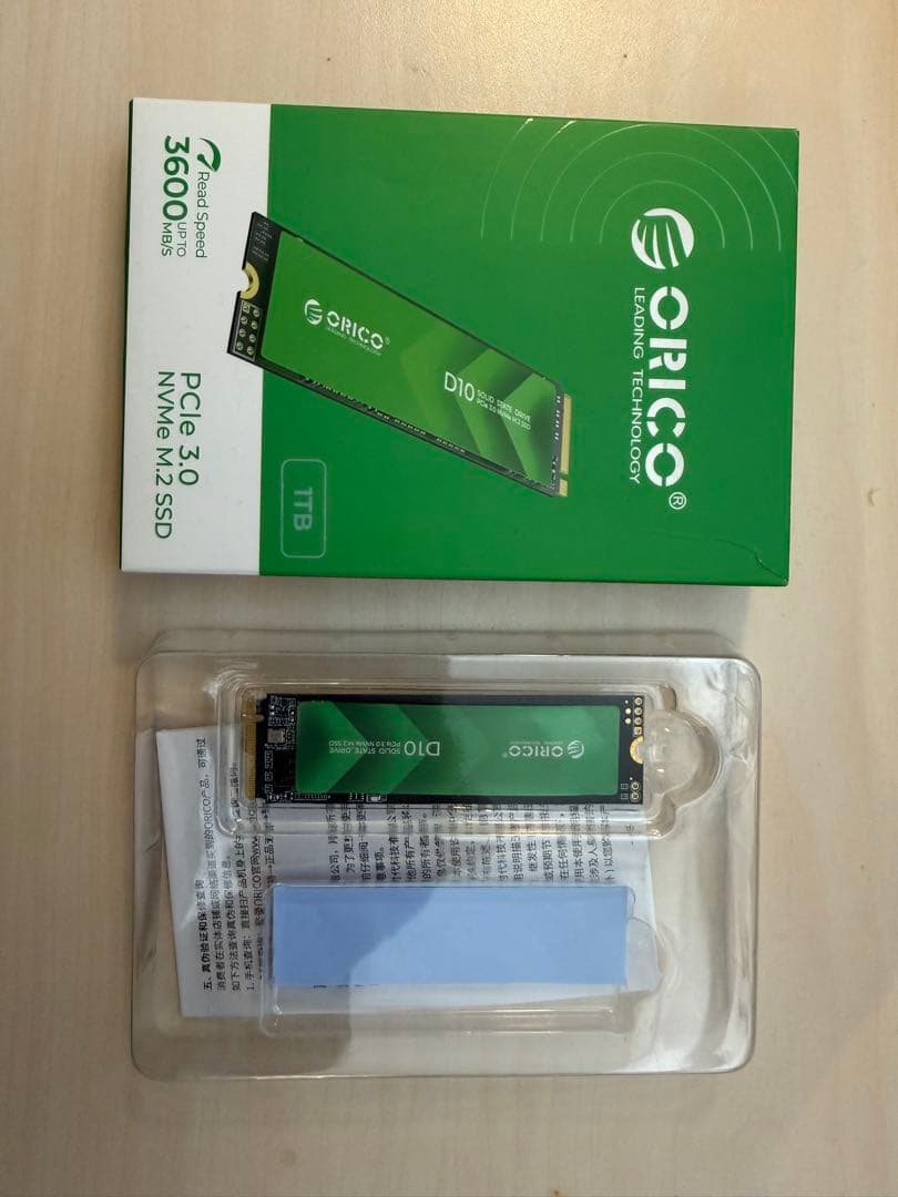 内蔵型SSD ORICO D10 1TB NVMe M.2 SSD 2280 TLC