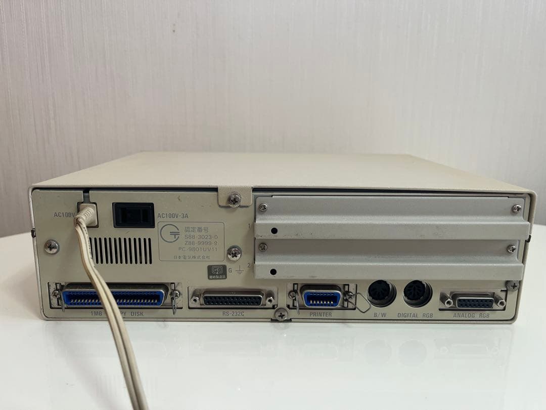 PC-9801UV11 通電確認