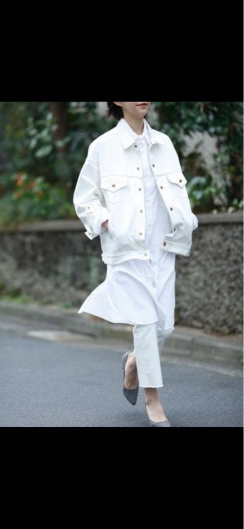 【MADISONBLUE】B刺繍入りロングシャツ