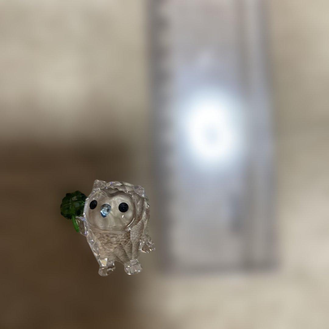 グレープジンジャー　SWAROVSKI フクロウ置物3点セット