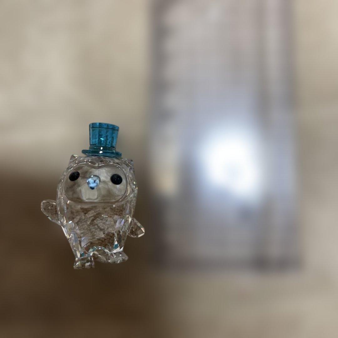 グレープジンジャー　SWAROVSKI フクロウ置物3点セット