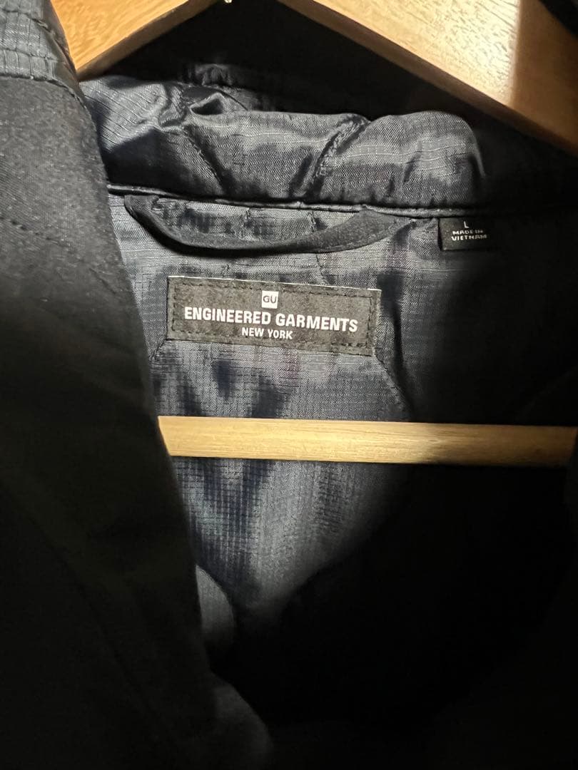 GU ENGINEERED GARMENTS パデッドシェルパーカ NAVY