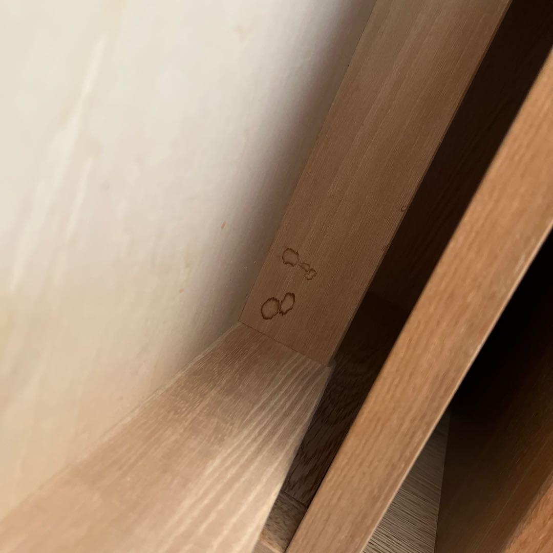 木製キャビネット 引き出し付き キャスター付き