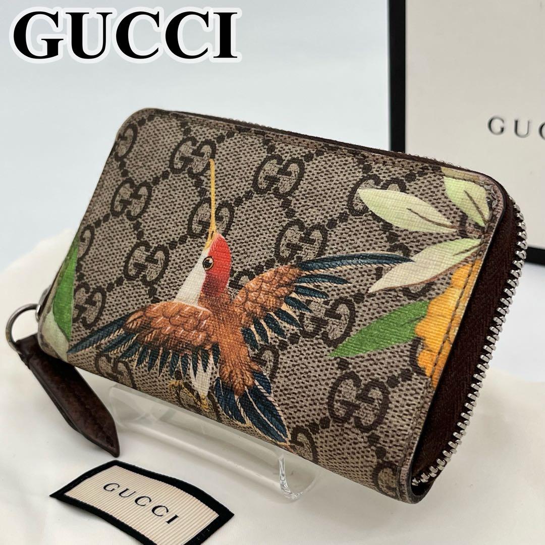 GUCCI ティアン ケース 小銭入れ ラウンドファスナー GGスプリーム