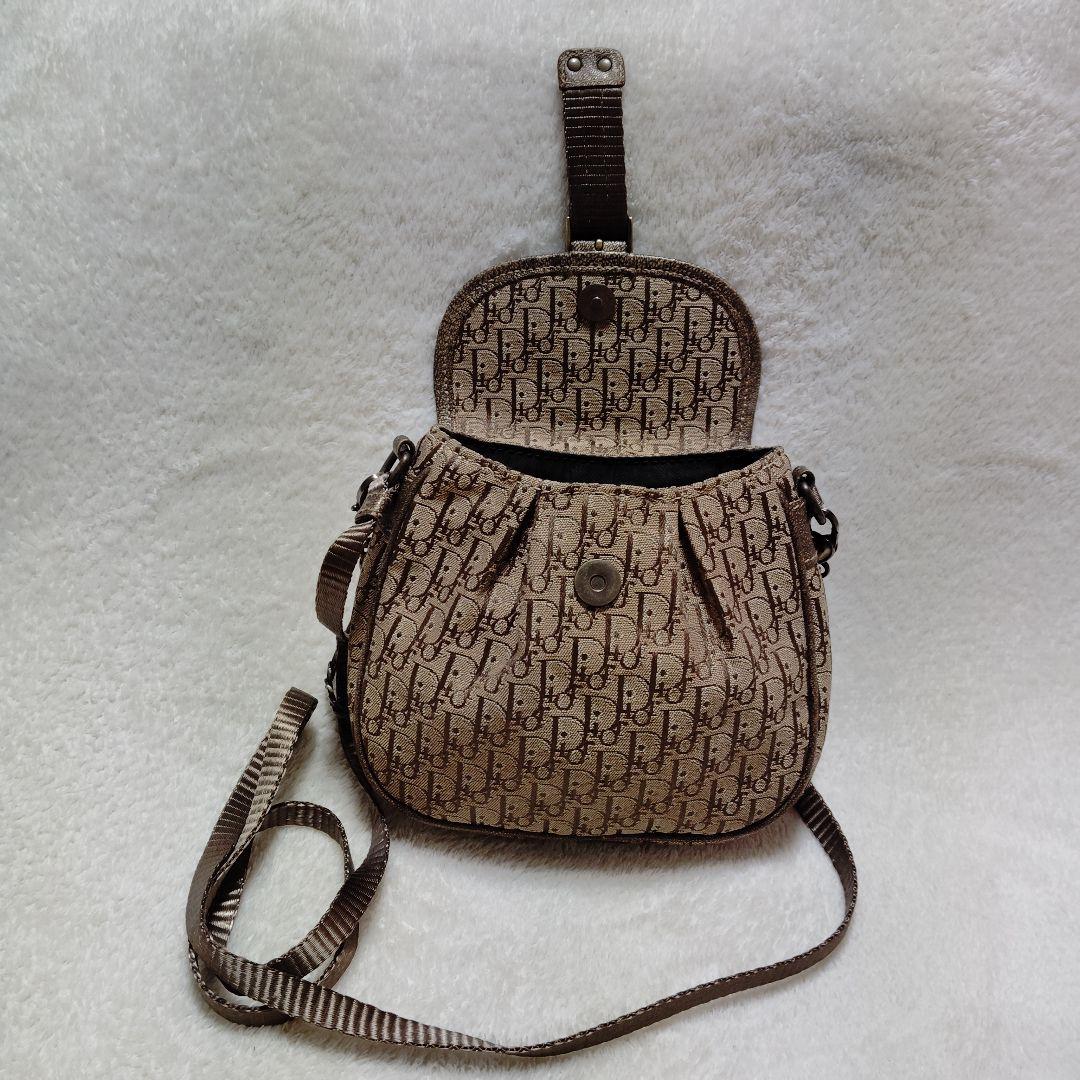 ディオール　ショルダーバッグ　3way　トロッター　レオパード　チェーン　Y2K