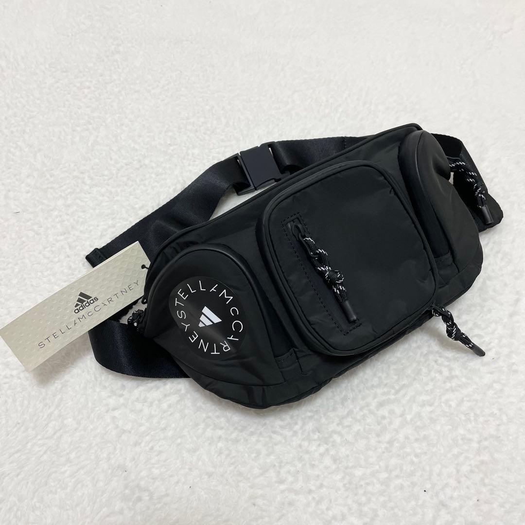 未使用✨アディダスバイステラマッカートニー　ボディバッグ　バムバッグ　ブラック