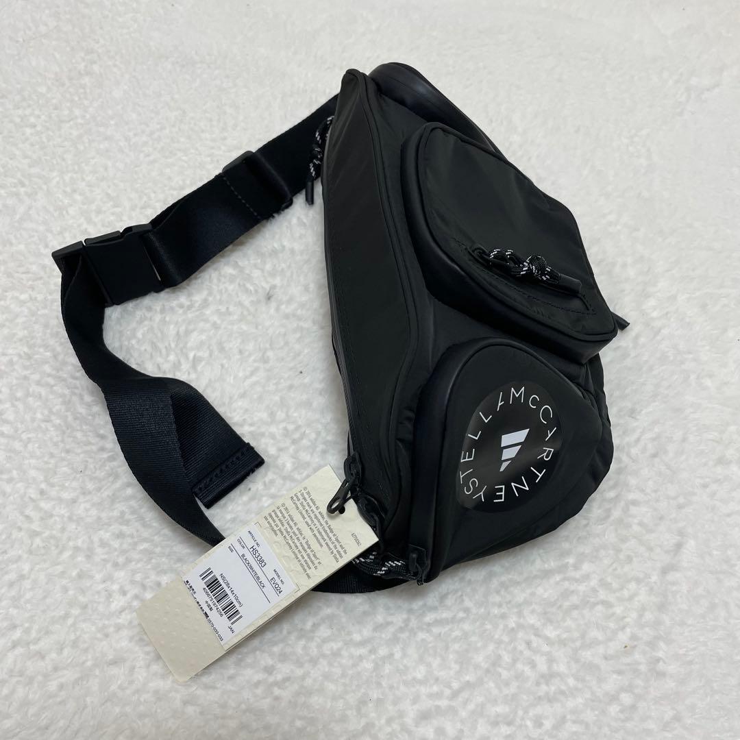 未使用✨アディダスバイステラマッカートニー　ボディバッグ　バムバッグ　ブラック