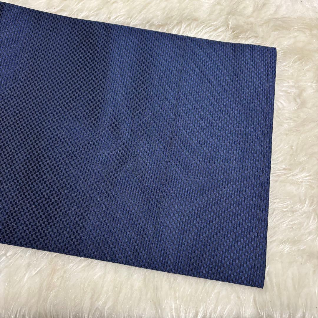 ✨【 極美 】 名古屋帯 九寸帯 名古屋仕立てモダン 幾何学菱文 和装 413