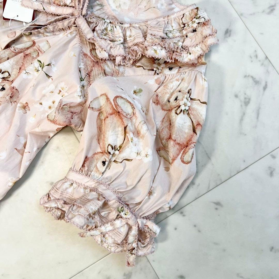 定価12万 タグ付 PINKHOUSE 2025 桜テディのワンピース ピンク