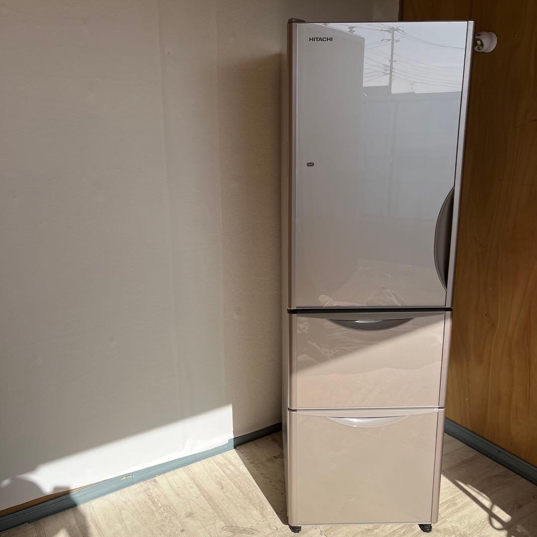 配送設置無料　HITACHI 自動製氷機付き冷蔵庫