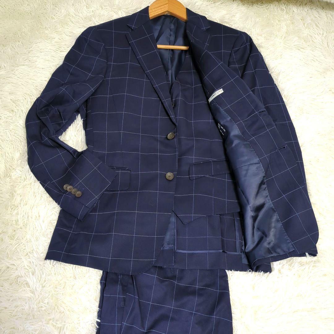 PERSONS FOR MEN　3ピース　スーツ セットアップ　チェック　YA4