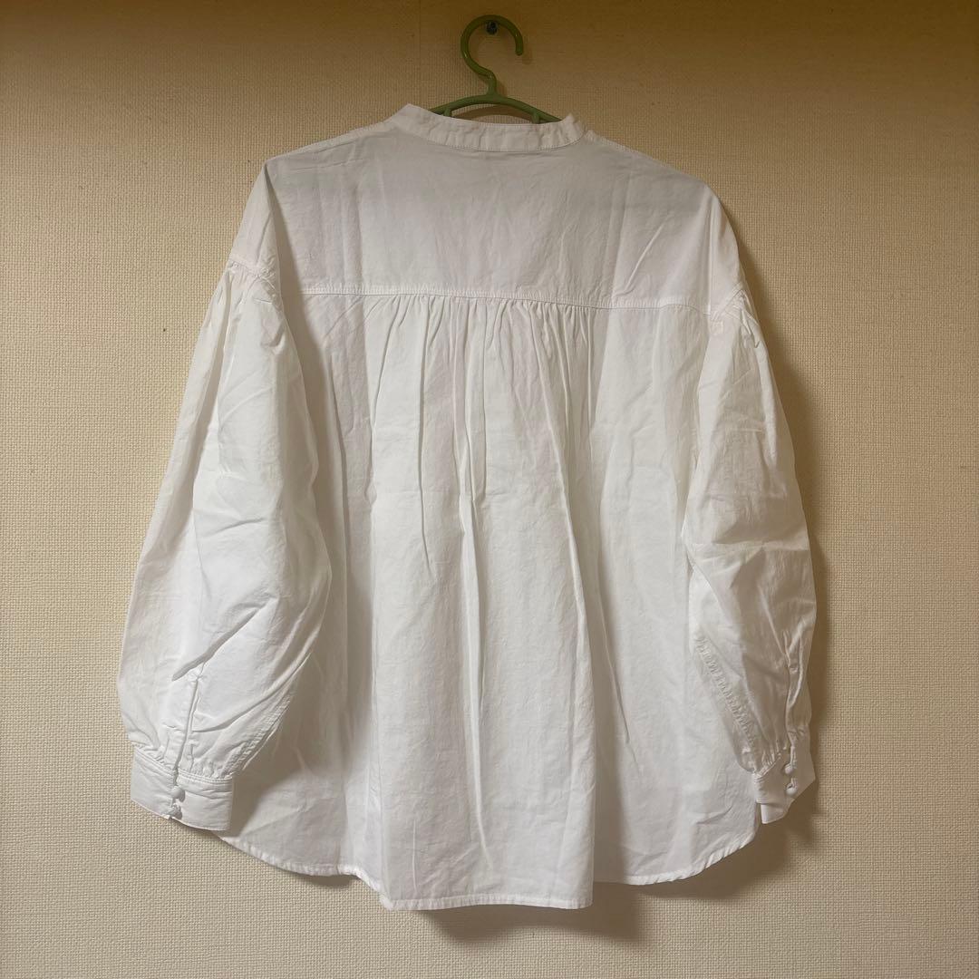 ソウルベリーブラウス　私のくるみ釦ブラウス　ホワイト　Ｍ