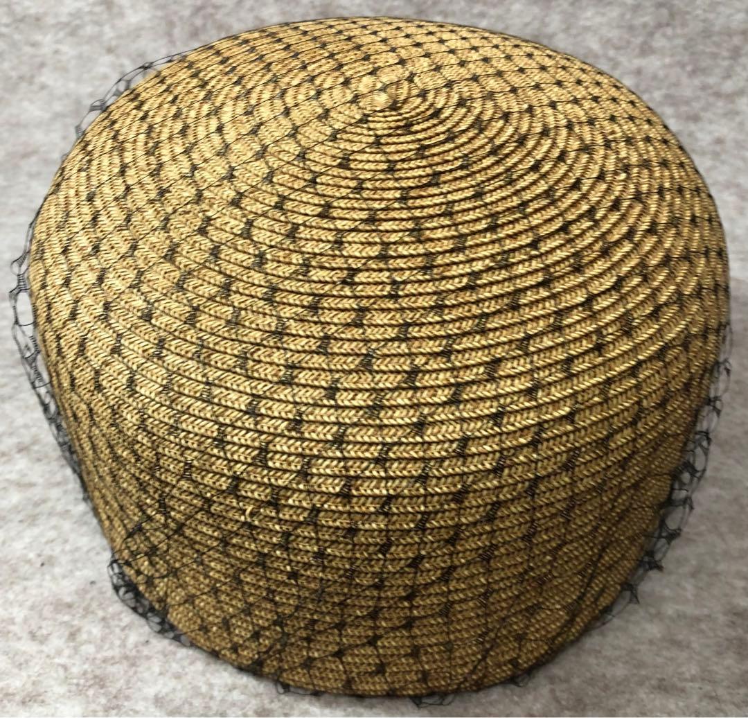 【2937】CA4LA カシラ 麦わら チュールキャスケット