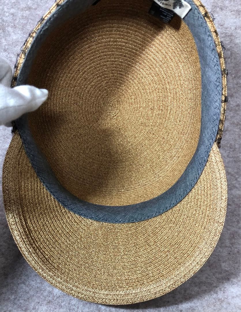 【2937】CA4LA カシラ 麦わら チュールキャスケット