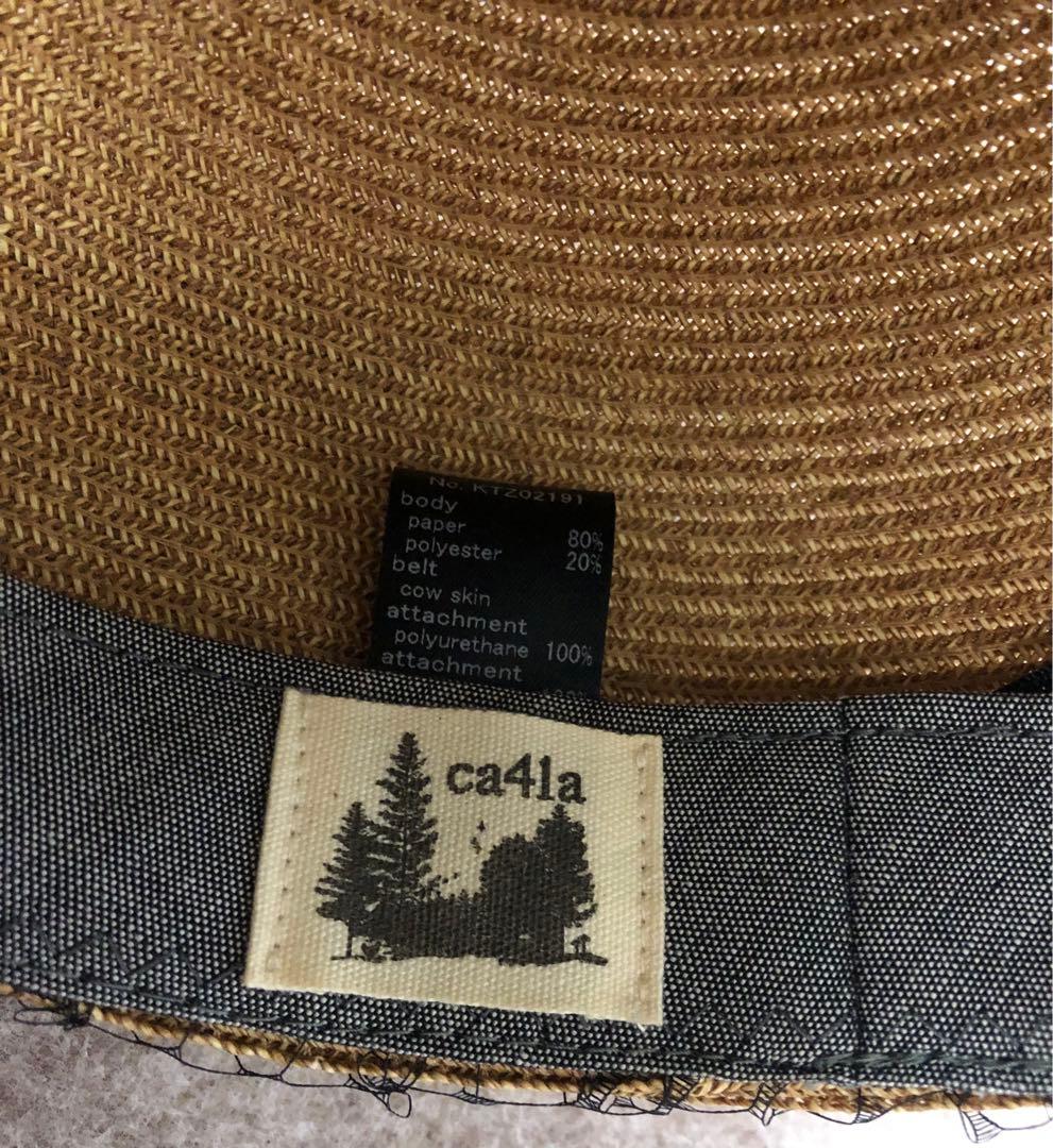 【2937】CA4LA カシラ 麦わら チュールキャスケット