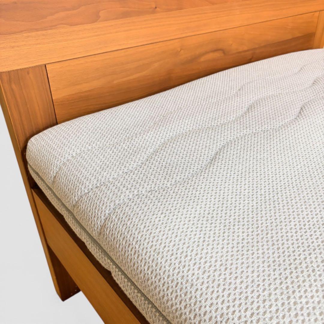 カリモク シングルベッド＋ヒュルスタ製ウッドスプリング＋カリモク マットレス