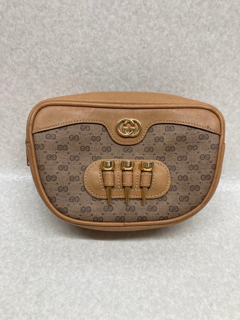 ヴィンテージ オールドグッチ GUCCI レザー ウエストポーチ ショルダー