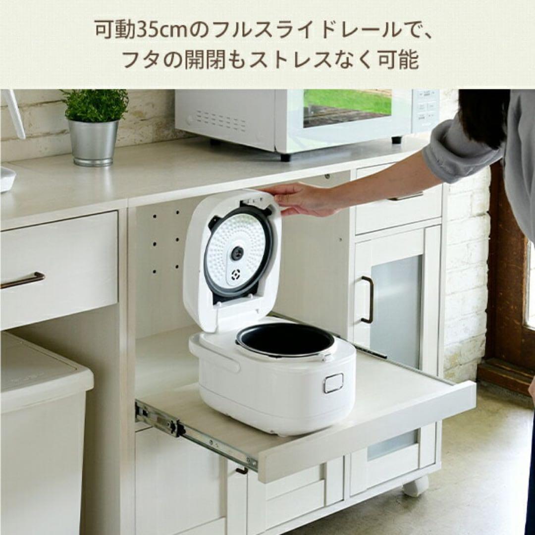 新品未使用箱不良　山善　レンジ台 キャスター付き CKK-9040(JW3D)