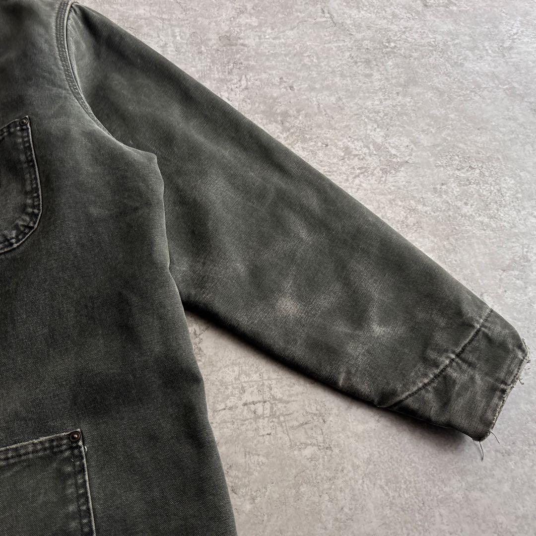 USA製■00's■carhartt【XL】モスグリーン チョアコート フェード