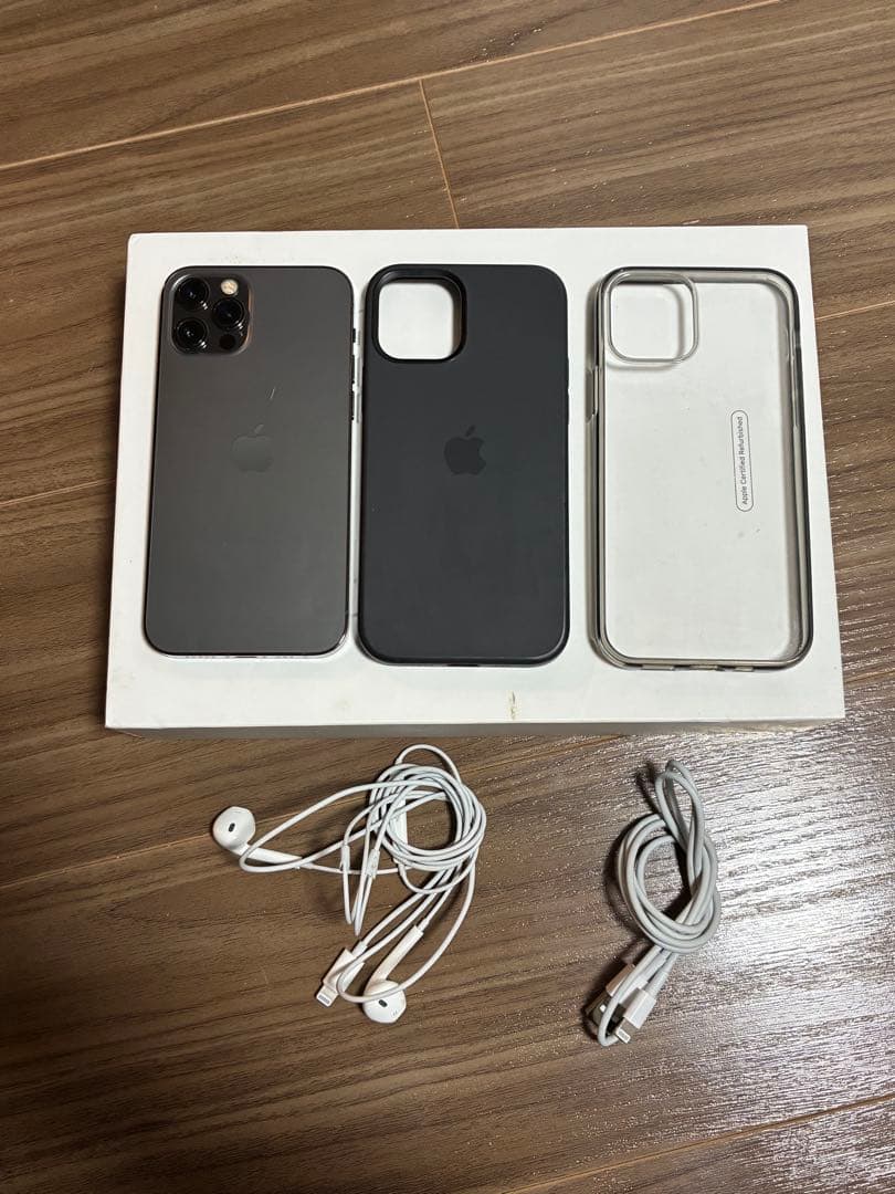 iPhone12pro グラファイト　256GB 純正ケース付