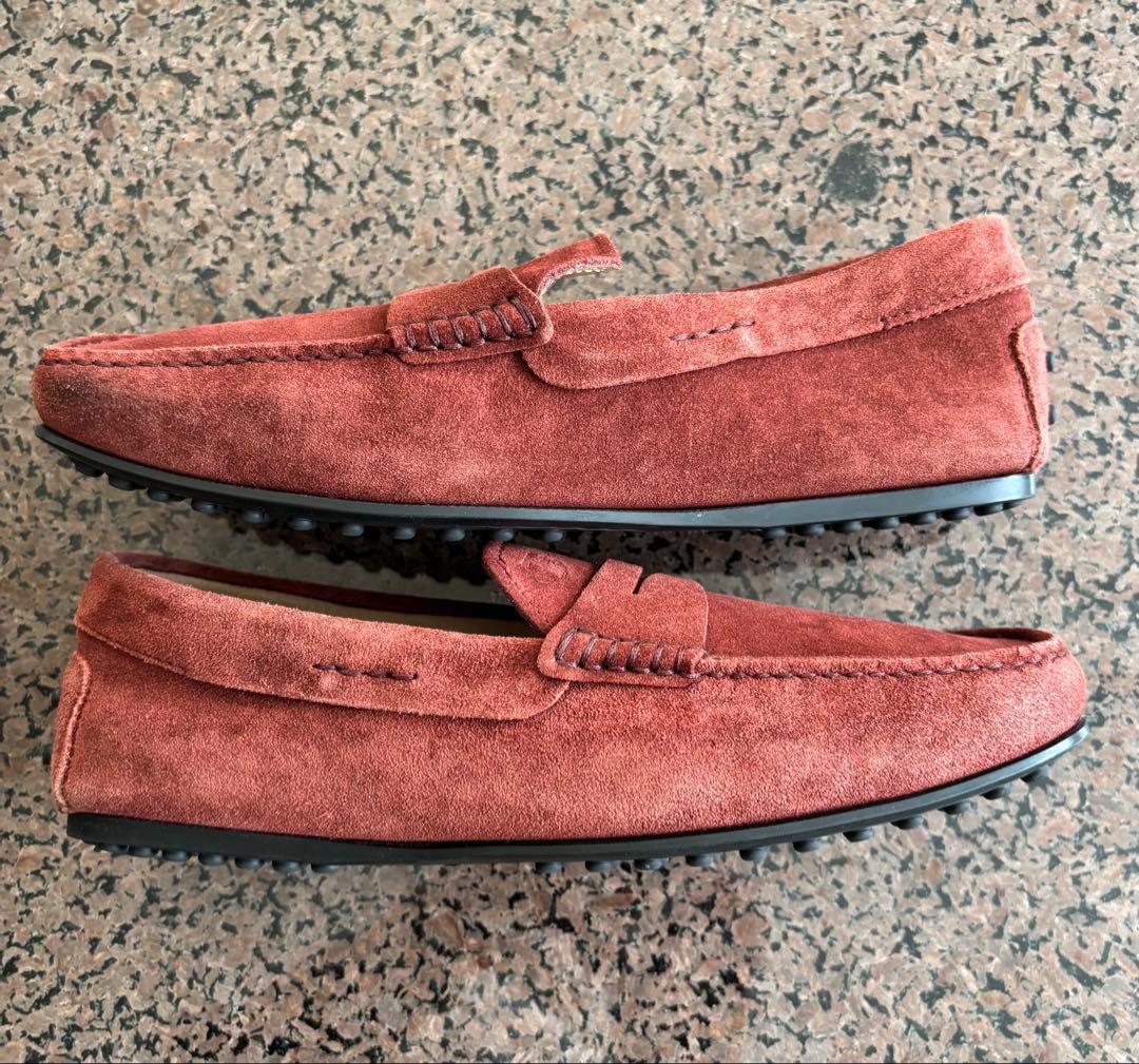美品！TOD'S トッズ スエードドライビングシューズ 色 : バーガンディ