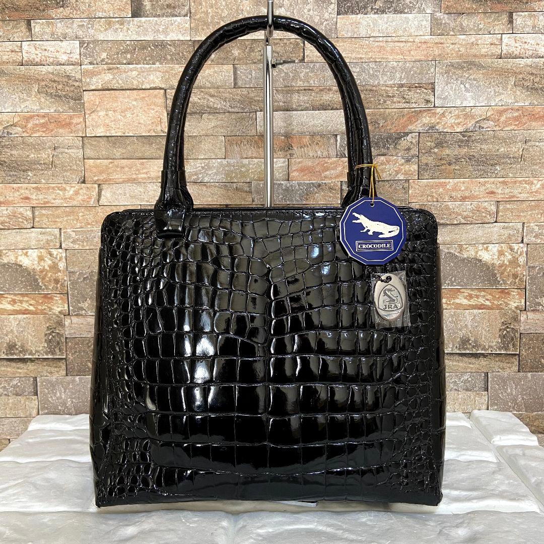 【未使用級】JRA　シャイニングクロコ　2wayバッグ　センター取り
