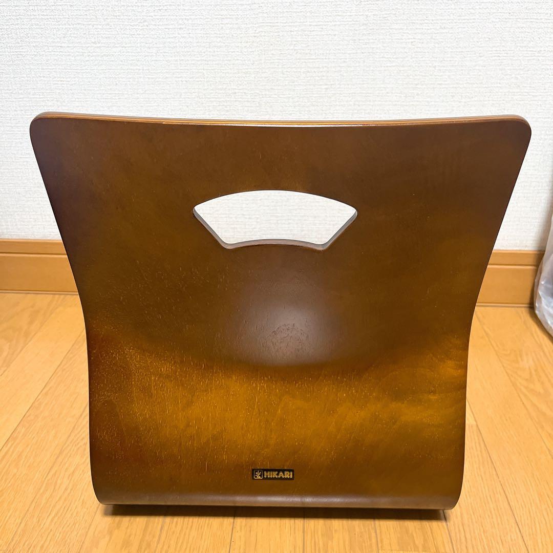 新品未使用 光製作所 HIKARI 座椅子 8脚セット 木製 曲木 和家具 ②