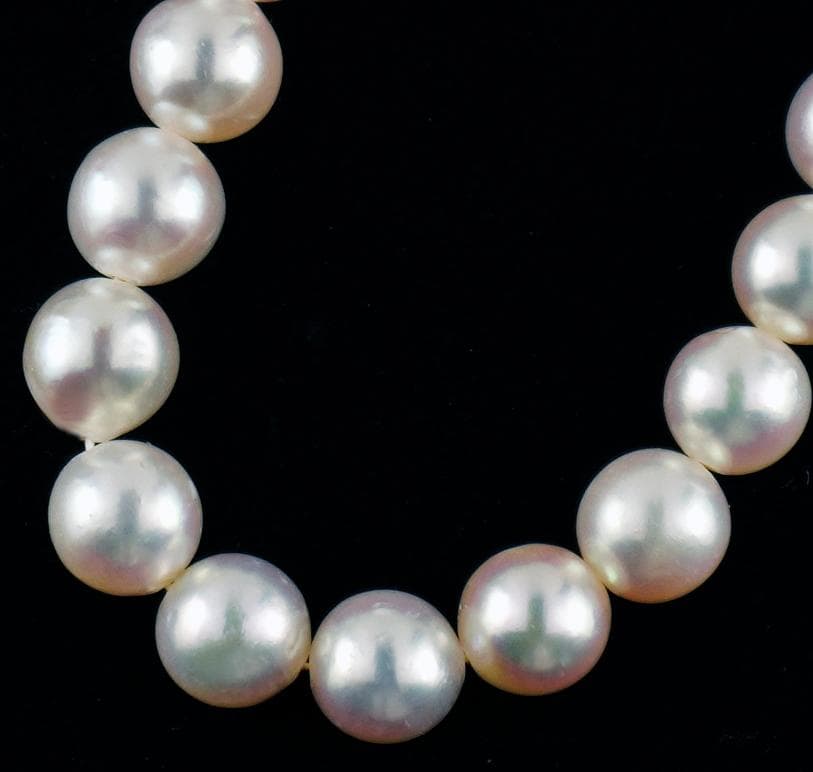 ふく様用 大粒あこや真珠9.0㎜～9.5㎜ネックレス鑑別ソーティング付き