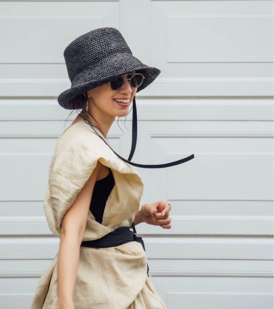 ラフィアリボンハット