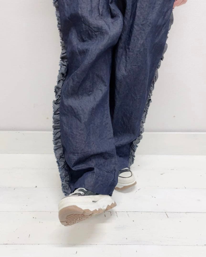 新品未使用！【Gauze#】インディゴビビアンパンツ