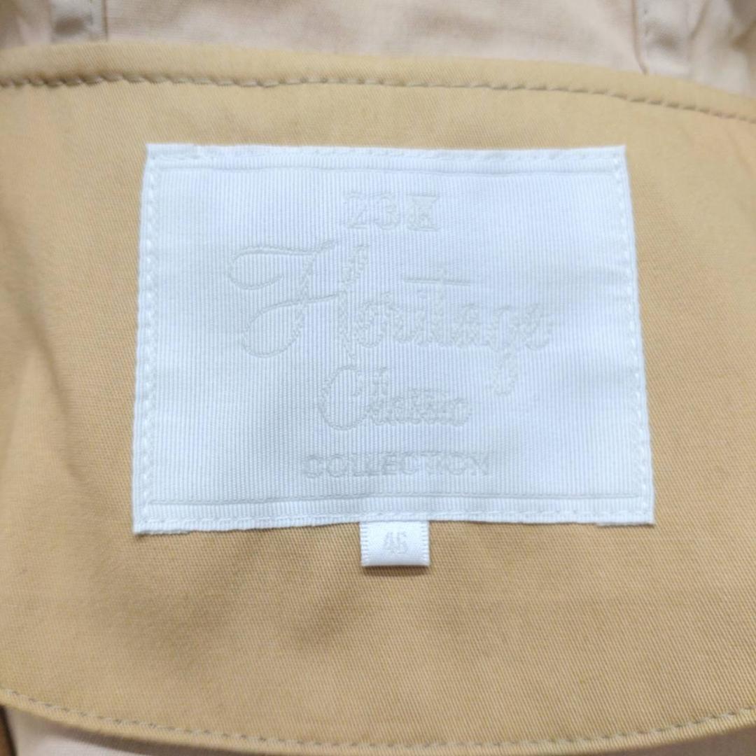 タグ付 23区 ヘリテージコレクション フード付コート 46 ベージュ 定価4万