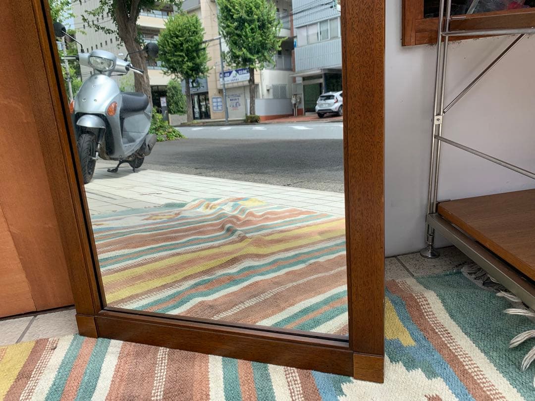 N0712-16★DREXEL ドレクセル ウォールミラー 木製縁 姿見