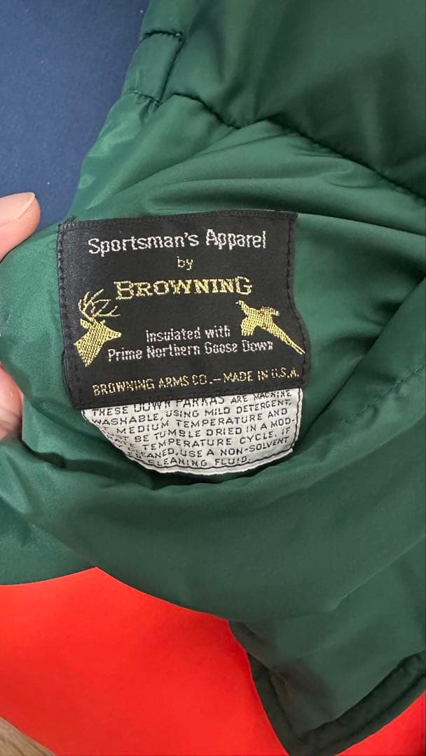 70'S BROWING リバーシブル ダウンベスト USA製